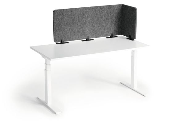 DURABLE sammenleggbar borddeler 1,60 m PET-filt/50 cm skjermhøyde