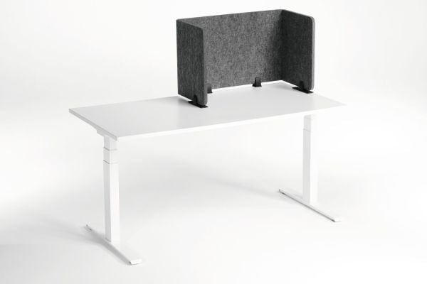DURABLE sammenleggbar borddeler 1,60 m PET-filt/50 cm skjermhøyde