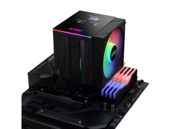 XPG MAESTRO PLUS 62DA, Ilmanjäähdytin, 12 cm, musta