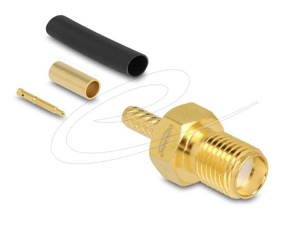 Delock - Antennekontakt - RP-SMA (hunn) klemforbindelse - RG-174/RG-316