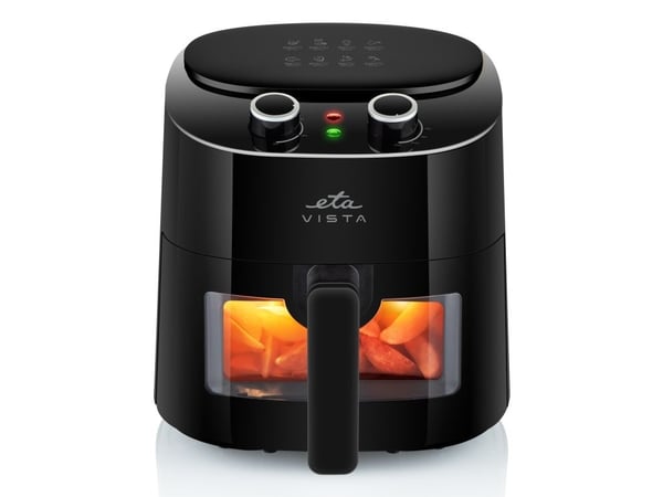 ETA Vista 0168 90000 - Varmluftsteker - 4.3 liter - 1.3 kW - svart