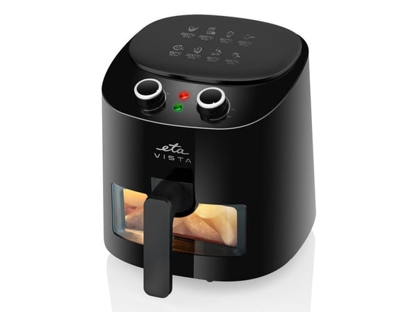 ETA Vista 0168 90000 - Varmluftsteker - 4.3 liter - 1.3 kW - svart