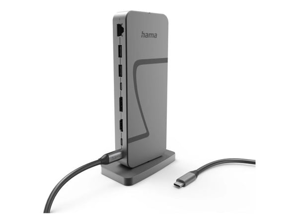 Hama Connect2Office Speed, USB 3.2 Gen 1 (3.1 Gen 1) Type-C, DisplayPort, HDMI, RJ-45, USB 2.0 Type-A, USB 3.2 Gen 2 (3.1 Gen 2) Type-A, USB 3.2 Ge...