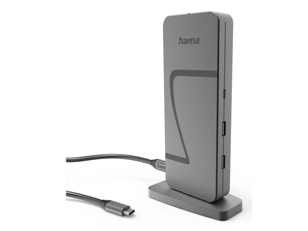 Hama Connect2Office Speed, USB 3.2 Gen 1 (3.1 Gen 1) Type-C, DisplayPort, HDMI, RJ-45, USB 2.0 Type-A, USB 3.2 Gen 2 (3.1 Gen 2) Type-A, USB 3.2 Ge...