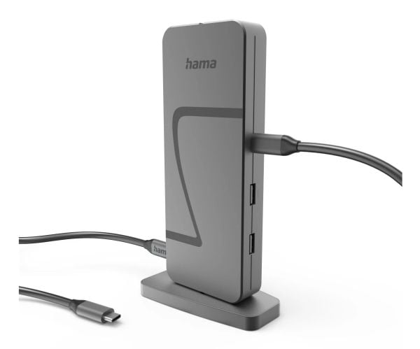 Hama Connect2Office Speed, USB 3.2 Gen 1 (3.1 Gen 1) Type-C, DisplayPort, HDMI, RJ-45, USB 2.0 Type-A, USB 3.2 Gen 2 (3.1 Gen 2) Type-A, USB 3.2 Ge...