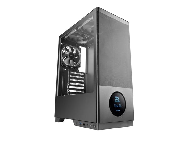 Tacens 2SAGITTA20, Midi Tower, PC, Svart, ATX, Micro ATX, Mini-ITX, Stål, Herdet glass, Spilling