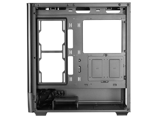 Mars Gaming MCLCDPRO, Midi Tower, PC, Svart, ATX, Micro ATX, Mini-ITX, Herdet glass, Spilling