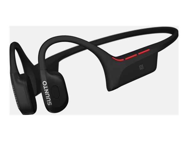 Suunto Wing 2 - Hörlurar med mikrofon - öppet öra - montering bakom nacken - Bluetooth - trådlös - svart