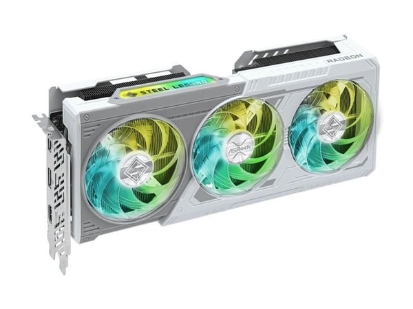 Asrock AMD Radeon RX 9060 XT Steel Legend 16 GB OC, Radeon RX 9060 XT, 16 GB, GDDR6, 128 bit, 7680 x 4320 piksler, PCI Express x16 5.0