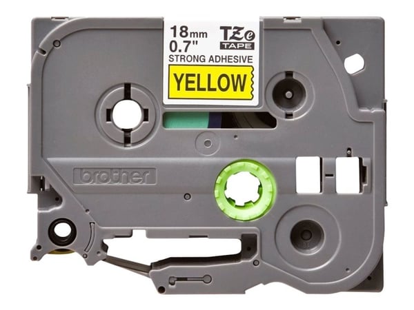 Brother TZS641 - Svart på gult - Rull (1,8 cm x 8 m) laminert teip - for P-Touch PT-1650, 18, 1830, 1880, 1950, 1960, 2100, 2110, 2430, 2700, 2710,...