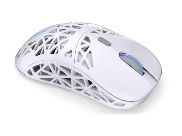 Endorfy LIV Plus - Mus - optisk - trådløs - Bluetooth, 2.4 GHz - USB trådløs mottaker - onyx white