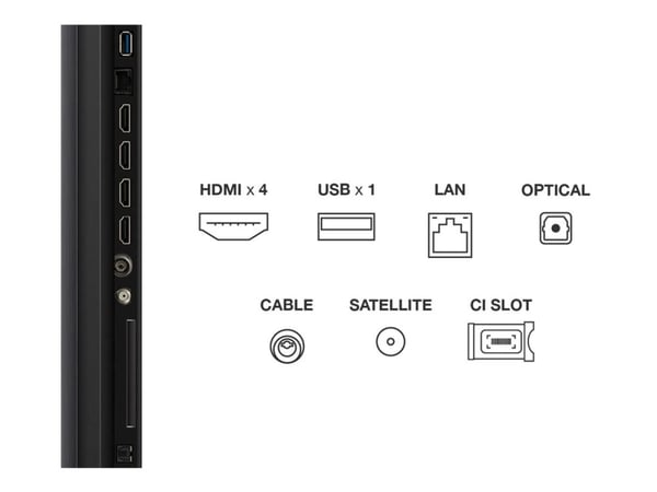 TCL 65C7K - 65" Diagonal klass (64.5" visbar) - C7K Series LED-bakgrundsbelyst LCD-TV - QLED - Smart TV - Google TV - 4K UHD (2160p) 3840 x 2160 - ...