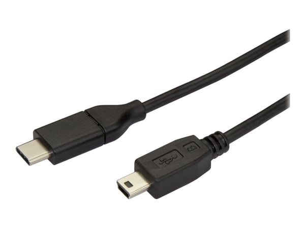 StarTech.com USB C til Mini USB-kabel - 6 fot / 2m - M/M - USB 2.0 - Mini USB-ledning - USB C til Mini B-kabel - USB Type C til Mini USB (USB2CMB2M...
