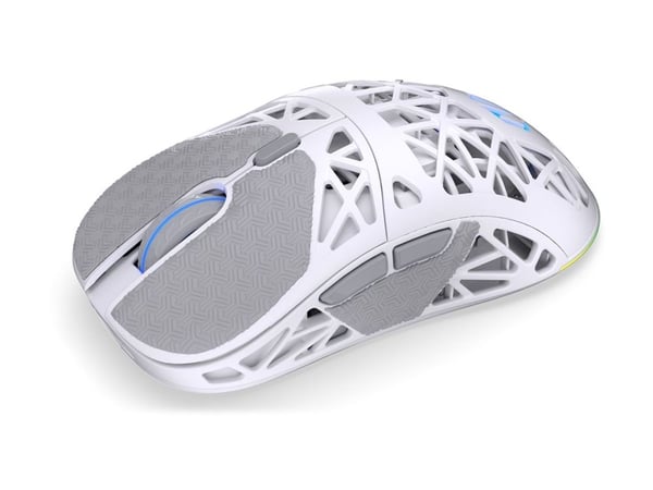 Endorfy LIV Plus - Mus - optisk - trådløs - Bluetooth, 2.4 GHz - USB trådløs mottaker - onyx white