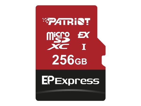 Patriot EP Series - Flashminnekort - 256 GB - Video Class V30 / UHS-I U3 / Class10 - microSDXC UHS-I