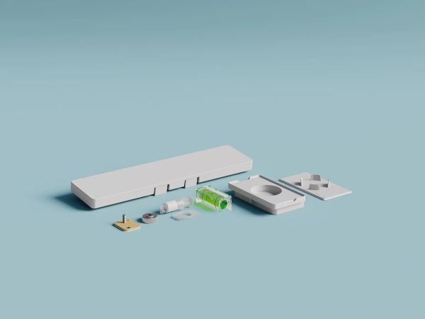 TESA 700470000000, Holder, Hvit, Plast, 1 stykker, 265 mm, 25 mm