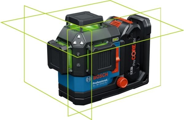 Bosch GLL 18V-120-33 CG, 35 m, 0,3 mm/m, 4°, 120 m, 3 s/puoli, vaaka/vertikaalinen