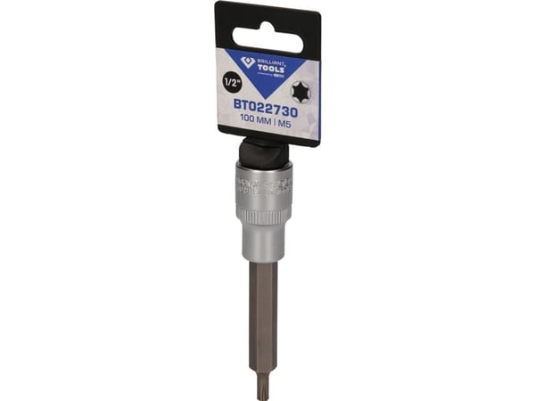 KS TOOLS Werkzeug-maschinen GmbH 1/2" RIBE bitssokkel, 100 mm lang, M12 (BT022736)