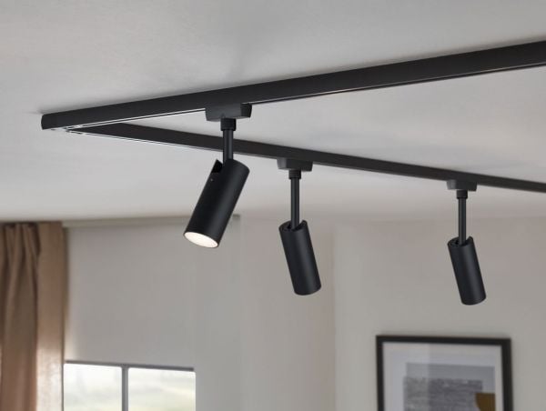 Paulmann Tubo Individual Spot, Spotlight på skinne, 1 ampuller, LED, 3000 K, 190 lm, Sort