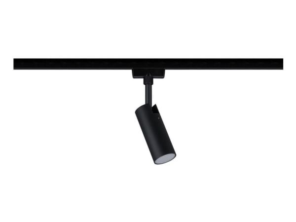 Paulmann Tubo Individual Spot, Spotlight på skinne, 1 ampuller, LED, 3000 K, 190 lm, Sort