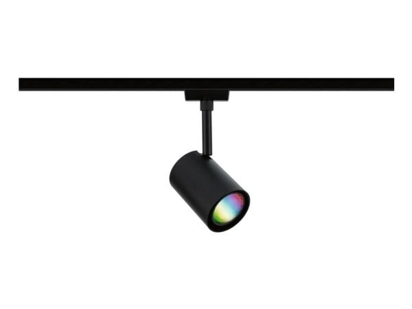 Paulmann Luxe, Spotlight på skinne, GU10, 1 ampuller, LED, 6500 K, Sort