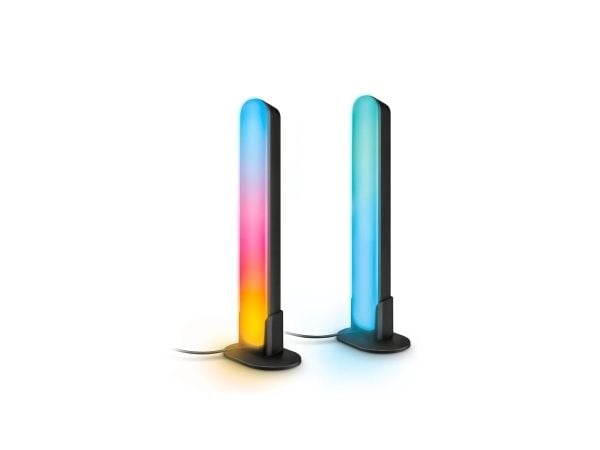 WiZ Gradienta ljusskenor, Smart bordslampa, Wi-Fi/Bluetooth, Svart, Wi-Fi 4 (802.11n), 802.11b, 802.11g, LED, Plast