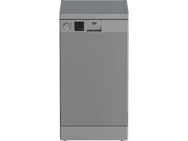 Beko DVS05030S, Frittstående, Slimline (45 cm), Sølv, Sølv, Rotasjon, Kurv