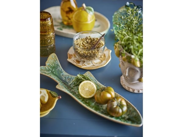 CREATIVE COLLECTION Hadden serveringsfat, grønn, steingods