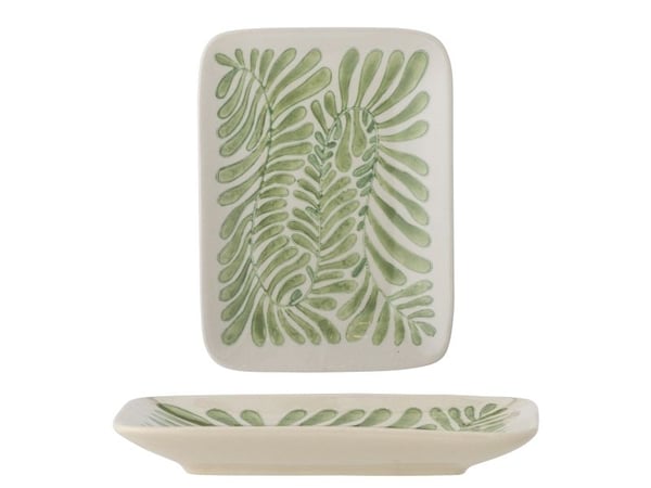 Bloomingville CREATIVE COLLECTION Fauni tallerken, grønn, steingods