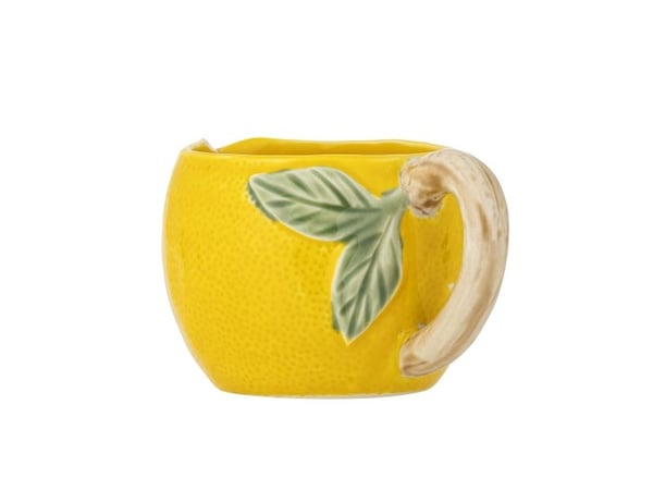 CREATIVE COLLECTION Limone fløtemugge, gul, steingods