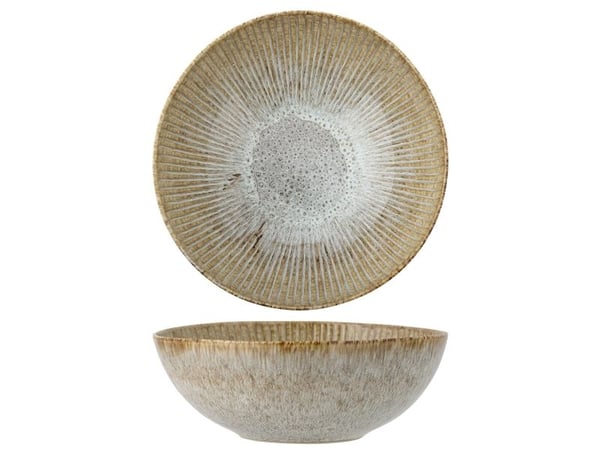 CREATIVE COLLECTION Fleur skål, natur, steingods