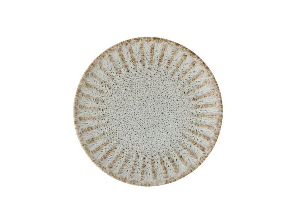 Bloomingville CREATIVE COLLECTION Fleur tallerken, natur, steingods