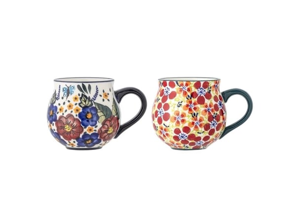 Bloomingville CREATIVE COLLECTION blomsterkrukke/kopp – multifarget steingods