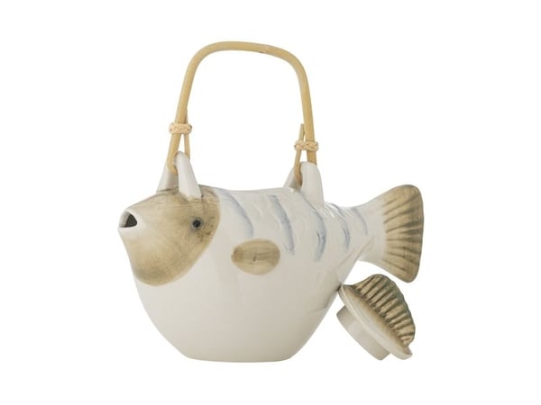 CREATIVE COLLECTION Wrenna tekopp/tekopp med tesil, grå steingods