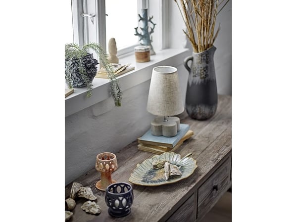 CREATIVE COLLECTION Dorreen serveringsfat blå steingods
