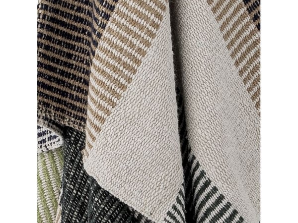 CREATIVE COLLECTION Isnel Plaid, Brun, Genanvendt Bomuld
