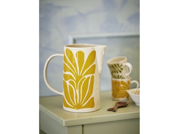 Bloomingville CREATIVE COLLECTION Fauni mugge, gul, steingods