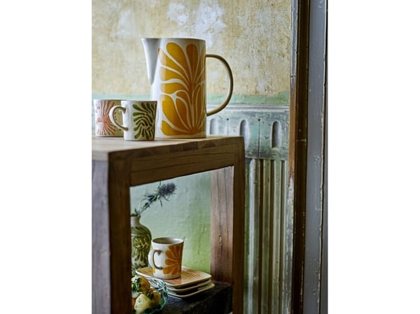 Bloomingville CREATIVE COLLECTION Fauni mugge, gul, steingods