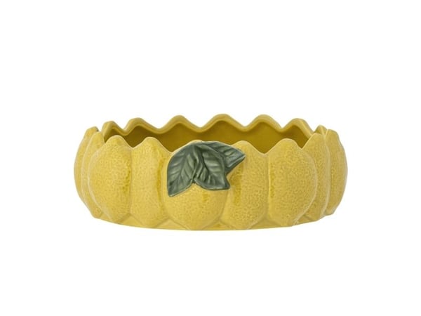 Bloomingville CREATIVE COLLECTION Limone skål, gul, steingods