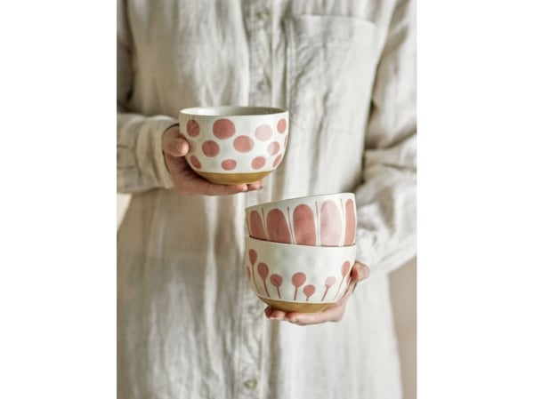 CREATIVE COLLECTION Linora bolle, rosa, steingods