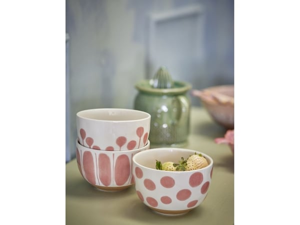 CREATIVE COLLECTION Linora bolle, rosa, steingods