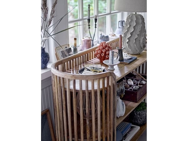 CREATIVE COLLECTION Natika bordlampe, natur, steingods