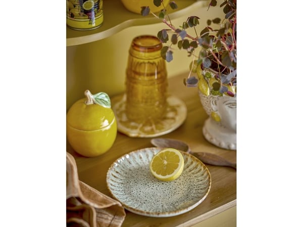 Bloomingville Creative Collection Fleur tallerken, natur, steingods