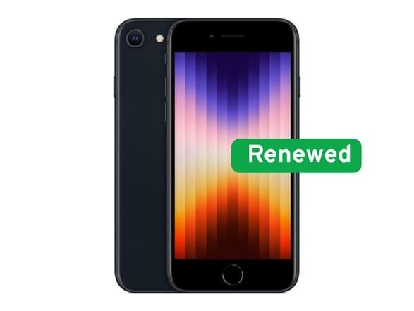Apple Renew Grade C iPhone SE (2:a gen 2020) svart 4,7" Retina HD, A13 Bionic, 3 GB, 128 GB iOS SE2GBLACK128GBC