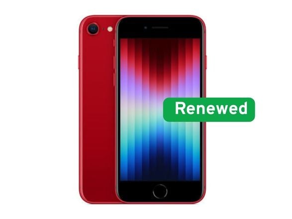 Apple iPhone SE (3rd gen 2022) Renew Grade B röd 4,7" Retina HD A15 Bionic 4 GB 64 GB iOS SE3GRED64GBB
