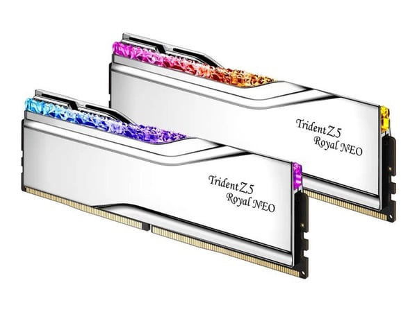G.Skill Trident Z5 Royal Neo - DDR5 - sats - 64 GB: 2 x 32 GB - DIMM 288-pin - 6000 MT/s / PC5-48000 - CL26 - 1.45 V - ej buffrad - icke ECC - silver