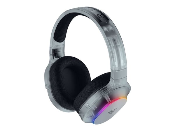 Razer Barracuda X Chroma - Hodesett - full størrelse - Bluetooth / 2,4 GHz radiofrekvens - trådløs - fantomhvit