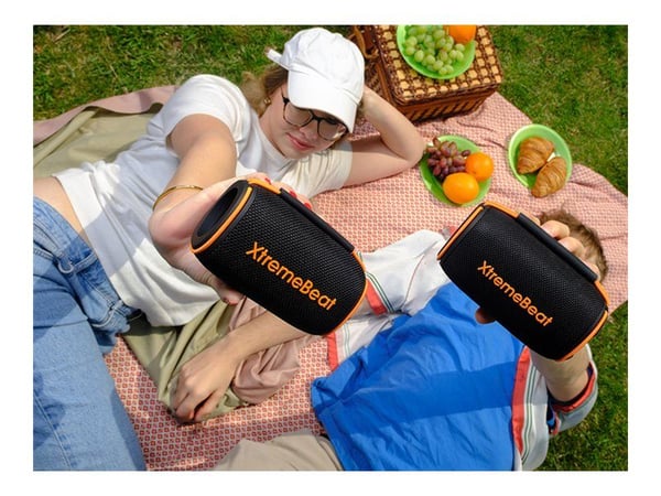 Tracer XtremeBeat Lite - Høyttaler - for bærbar bruk - trådløs - Bluetooth - 10 watt - svart