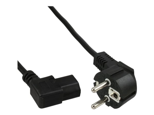 InLine B-16752N, 1 m, Virtapistoke tyyppi F, IEC C13, H05VV-F