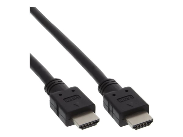 InLine - High Speed - HDMI-kabel med Ethernet - HDMI hann til HDMI hann - 2 m - svart (en pakke 30)